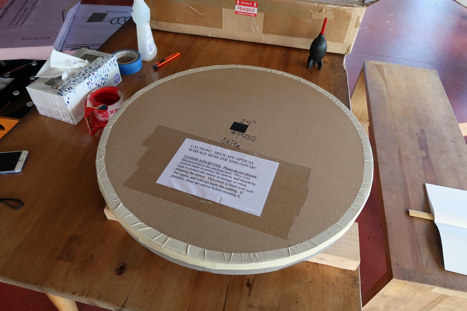 自作60cmドブソニアンの製作過程写真