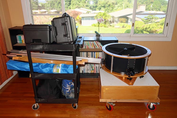 自作60cmドブソニアン運搬台車