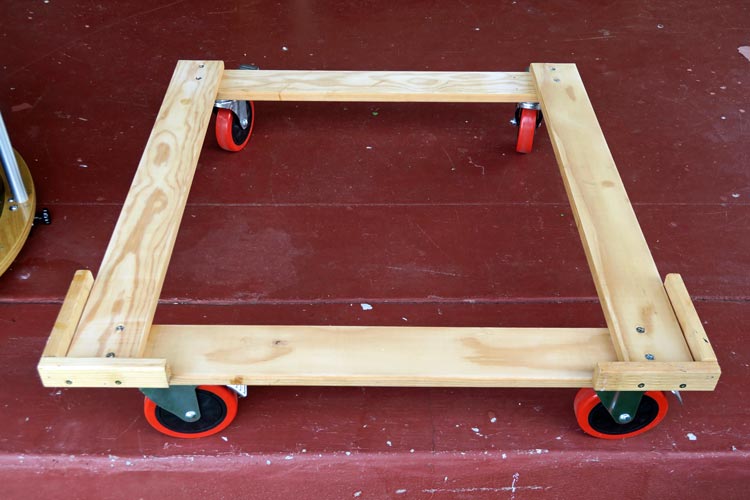 自作60cmドブソニアン運搬台車