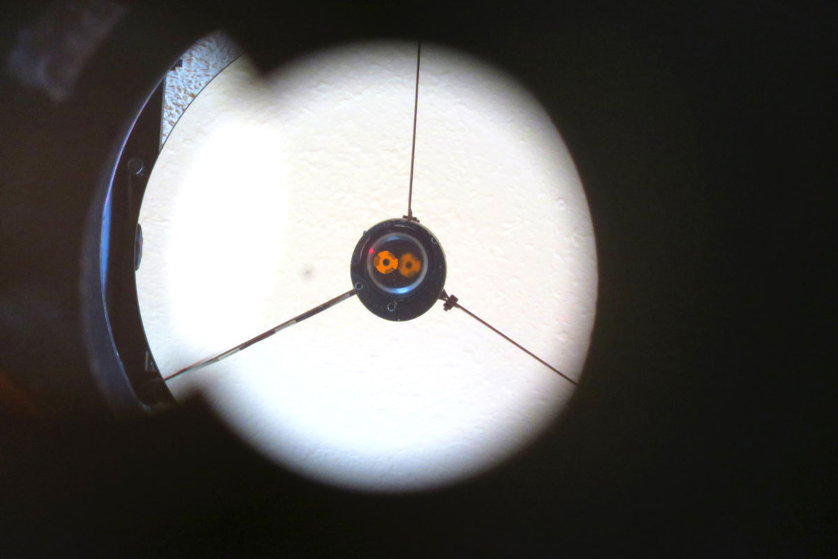 オートコリメーターで覗いた場合の写真