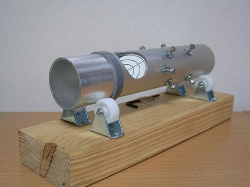 自作レーザーコリメーターの光軸調整ジグ