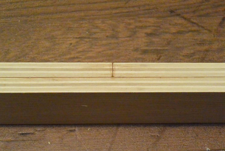 2枚貼り合わせの Oak Plywood