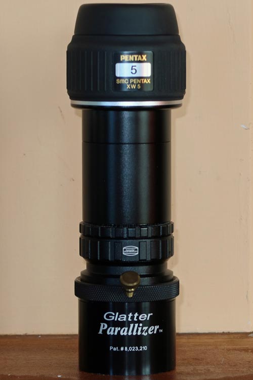 Pentax XW5 + Abbe Barlow side view