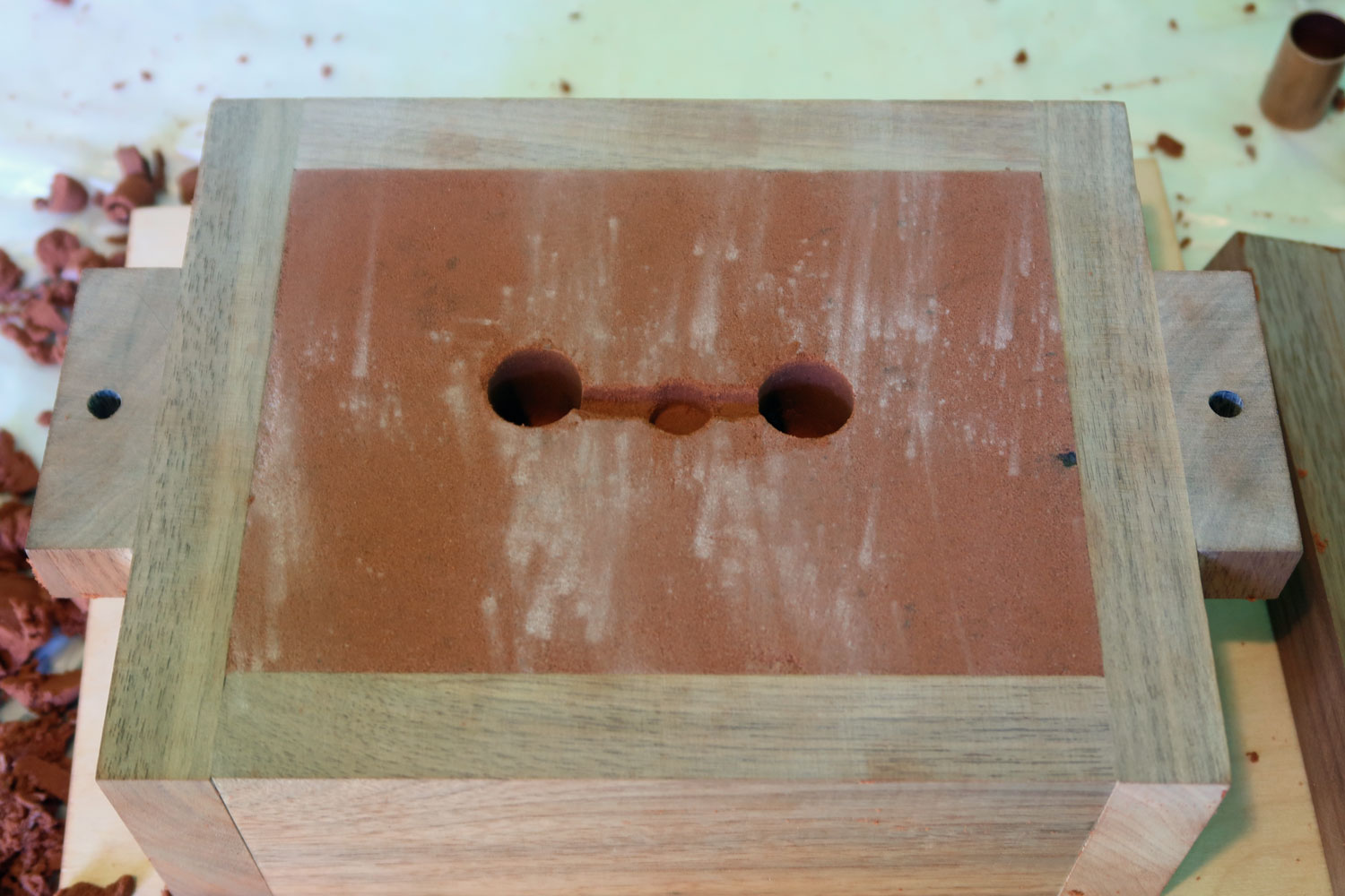 純銅による冷やし金の鋳造