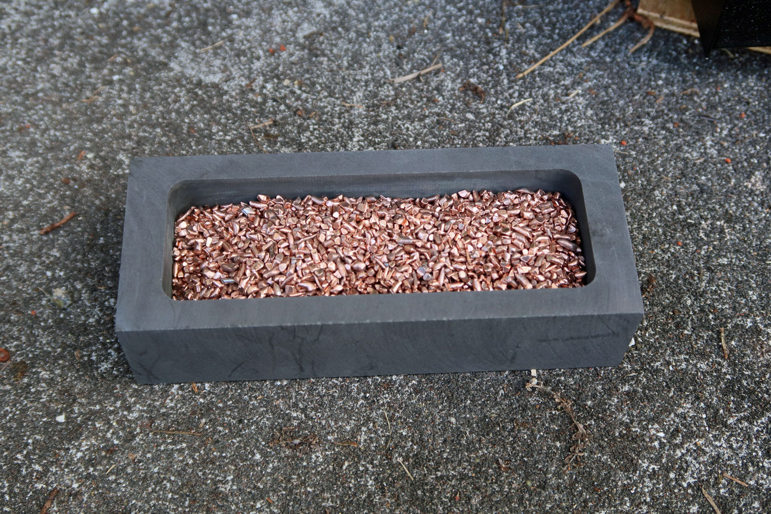 純銅による冷やし金の鋳造