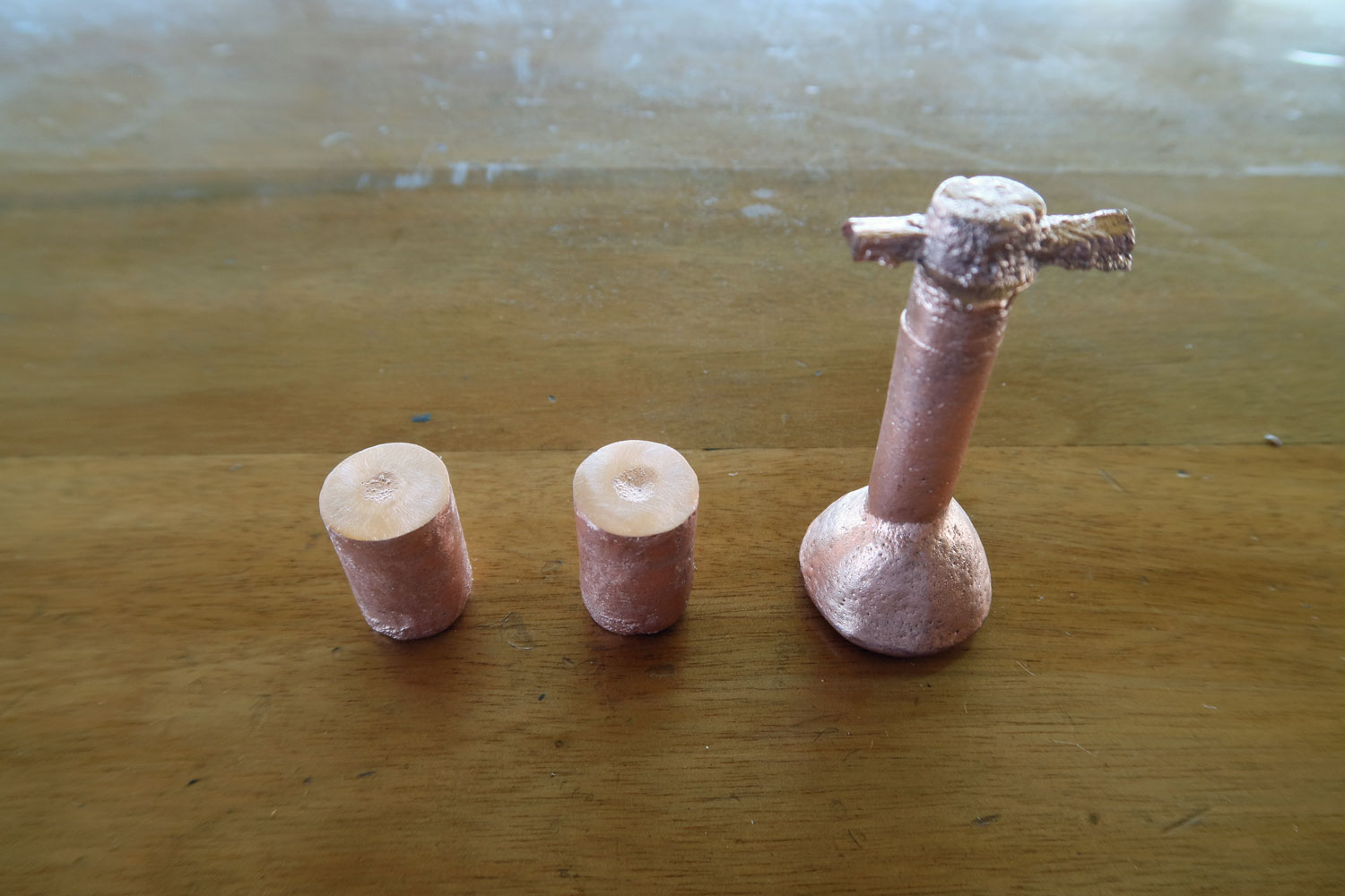 純銅による冷やし金の鋳造