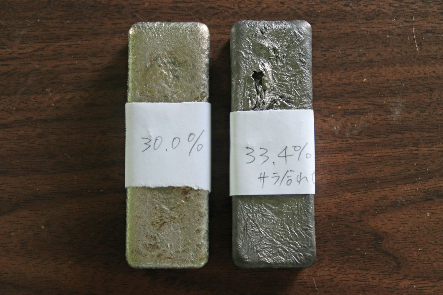 インゴットの鋳造