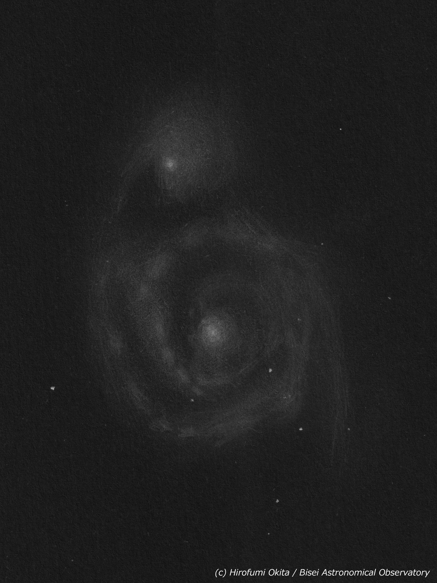 M51 子持ち銀河 (NGC5194)のスケッチ