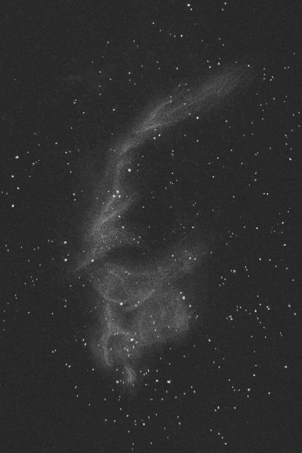 C33網状星雲 (NGC6992, NGC6995)のスケッチ