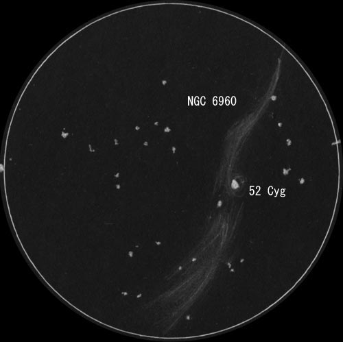 NGC6960 網状星雲のスケッチ