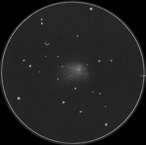 ルーリン彗星(C/2007 N3)のスケッチ