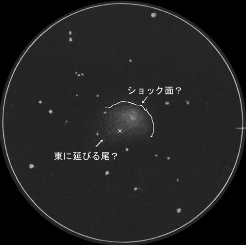 ルーリン彗星(C/2007 N3)のスケッチ