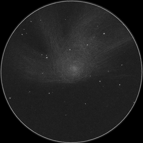 C/2022 E3 ZTF彗星のスケッチ