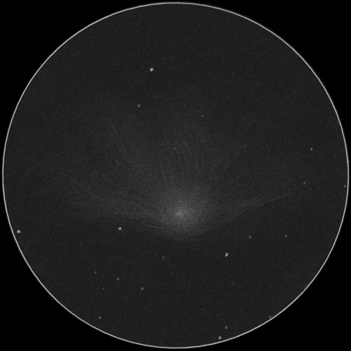 C/2022 E3 ZTF彗星のスケッチ