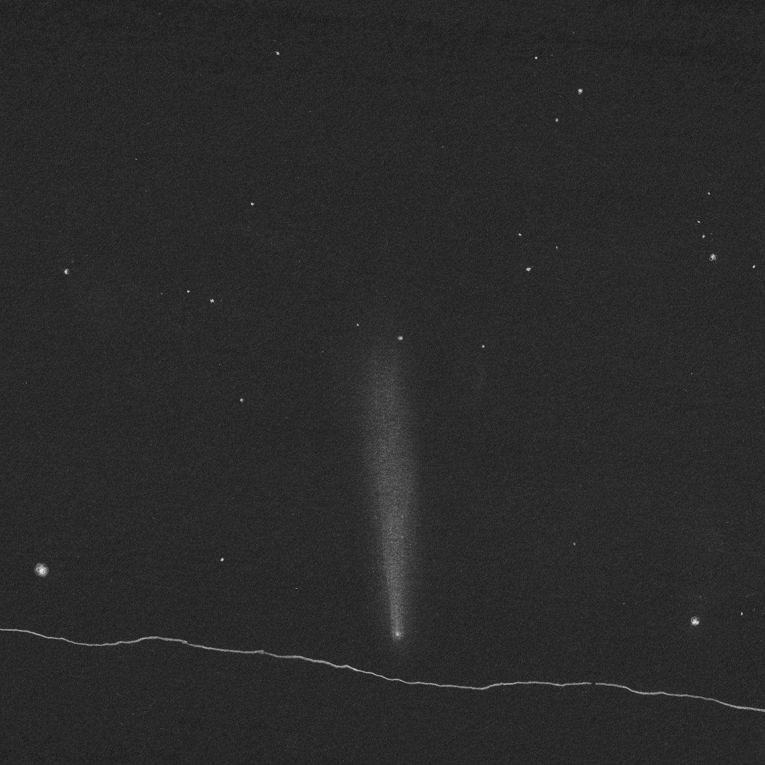 C/2023 A3 紫金山アトラス彗星のスケッチ