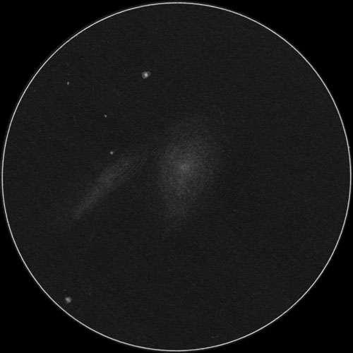 Arp283 (NGC2798, NGC2799) のスケッチ