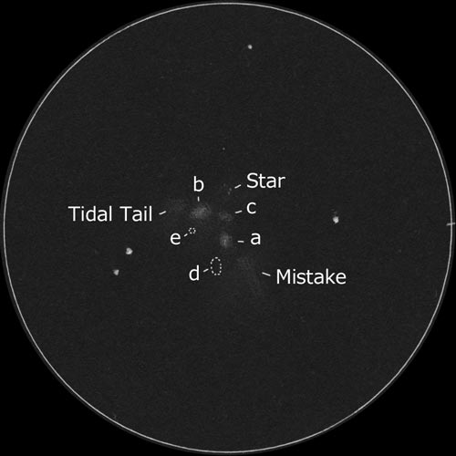 HCG79 セイファートの六つ子のスケッチ