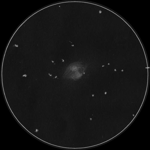 M27あれい状星雲のスケッチ