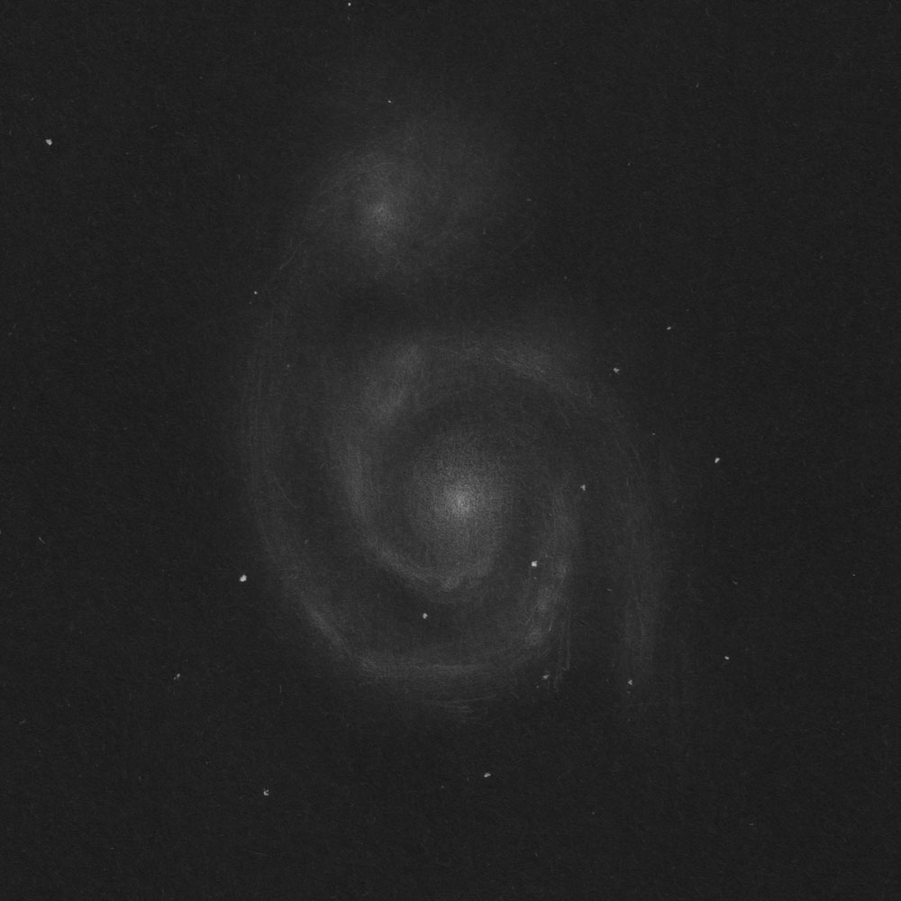 M51 子持ち銀河 (NGC5194)のスケッチ