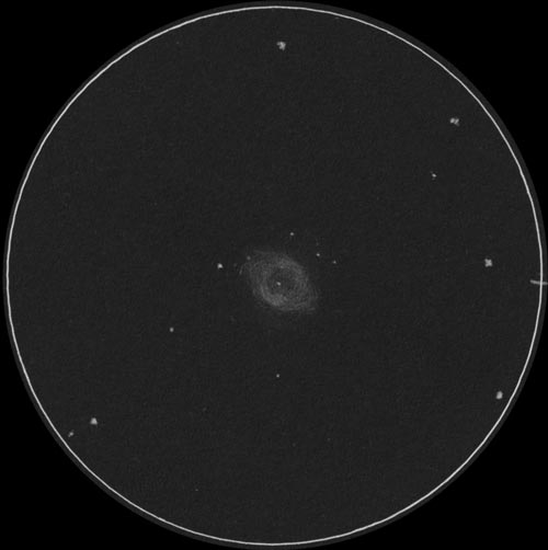 M57 リング状星雲 (NGC6720) のスケッチ