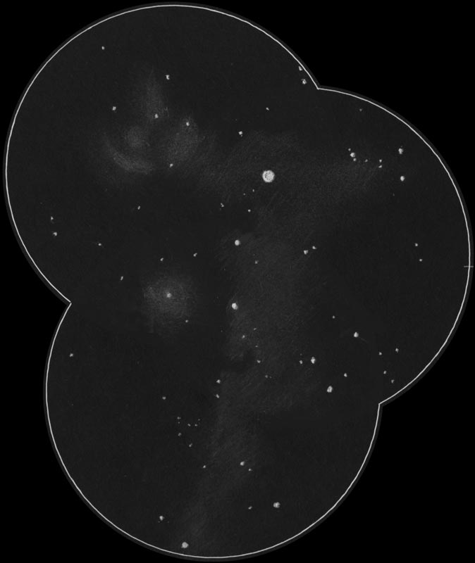 馬頭星雲のスケッチ