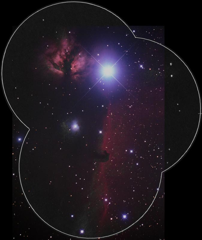 馬頭星雲のスケッチ