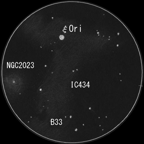 xi Ori付近のスケッチ